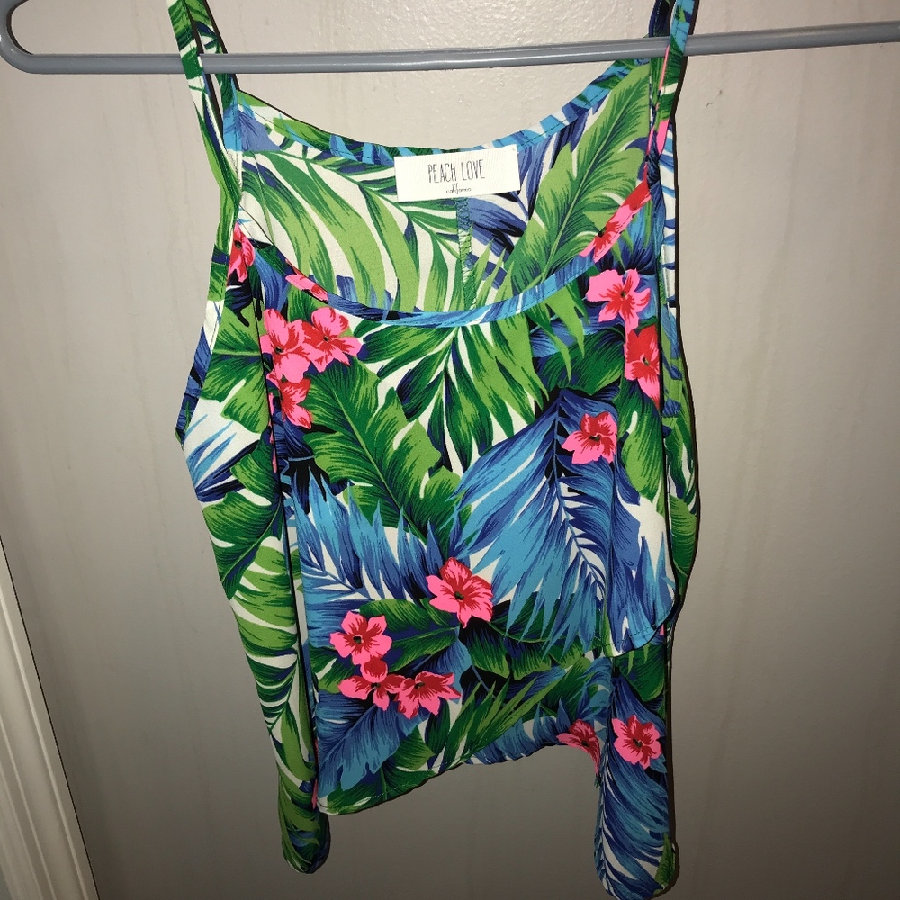 floral tank top